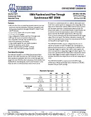 GS8160Z36B datasheet pdf GSI Technology