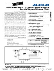 MAX1576 datasheet pdf MAXIM - Dallas Semiconductor