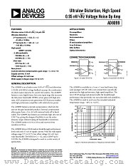 AD8099ARD datasheet pdf Analog Devices