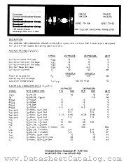 PN4258 datasheet pdf Central Semiconductor