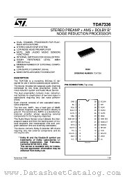 TDA7336 datasheet pdf ST Microelectronics