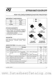 STPS20150CG-TR datasheet pdf ST Microelectronics