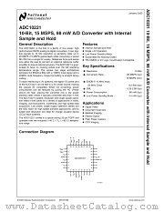 ADC10221EVAL datasheet pdf National Semiconductor