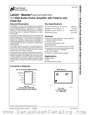LM4897 datasheet pdf National Semiconductor