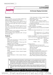 LC74735NW datasheet pdf SANYO