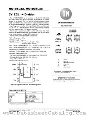 MC100EL33DT datasheet pdf ON Semiconductor