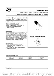 STY60NK30Z datasheet pdf ST Microelectronics