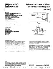 ADP3335ARM-2.5-RL7 datasheet pdf Analog Devices