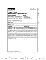 74ACT14MTC datasheet pdf Fairchild Semiconductor