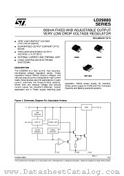 LD29080XX datasheet pdf ST Microelectronics