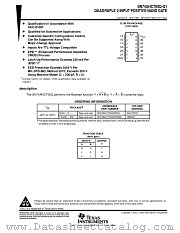SN74AHCT00Q datasheet pdf Texas Instruments