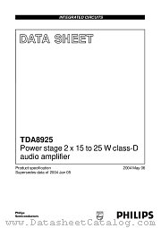 TDA8925J/N1 datasheet pdf Philips