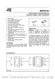 M54HC161 datasheet pdf ST Microelectronics