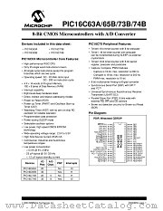 PIC16C73BT-04I/SO datasheet pdf Microchip