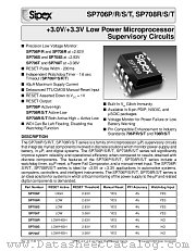 SP706TCU-L/TR datasheet pdf Sipex Corporation