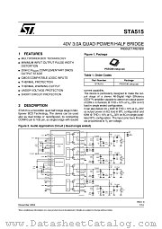 STA515 datasheet pdf ST Microelectronics