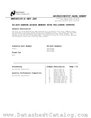 54F219DLQB datasheet pdf National Semiconductor