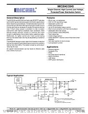 MIC2042 datasheet pdf Micrel Semiconductor