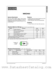 MMSZ4692 datasheet pdf Fairchild Semiconductor