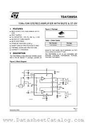 TDA7269SA datasheet pdf ST Microelectronics