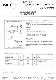 2SK1586-T1 datasheet pdf NEC