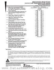 74ALVTH16373ZQLR datasheet pdf Texas Instruments