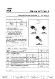 STPS30L30C datasheet pdf ST Microelectronics