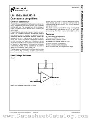 LM118H/883 datasheet pdf National Semiconductor