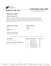 LM555J/883 datasheet pdf National Semiconductor