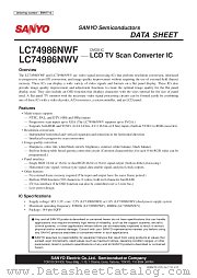 LC74986NWF datasheet pdf SANYO