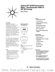 ATF-50189 datasheet pdf Agilent (Hewlett-Packard)