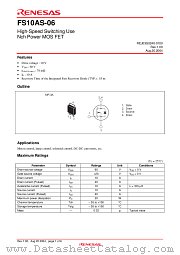 FS10AS-06 datasheet pdf Renesas