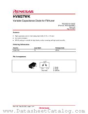 HVM27WK datasheet pdf Renesas