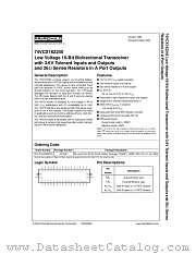 74VCX162245MTDX datasheet pdf Fairchild Semiconductor