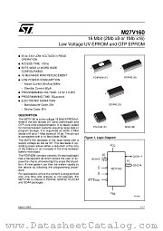 M27V160-100XB1 datasheet pdf ST Microelectronics