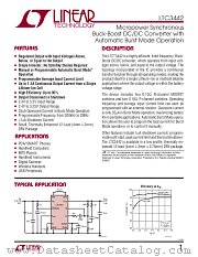 LTC3442 datasheet pdf Linear Technology