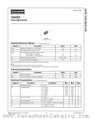 1N4153TR datasheet pdf Fairchild Semiconductor