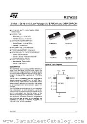 M27W202-100K6 datasheet pdf ST Microelectronics