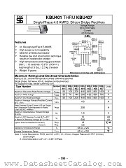 KBU405 datasheet pdf Taiwan Semiconductor