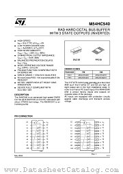 M54HC540 datasheet pdf ST Microelectronics