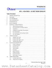 W942516CH-5 datasheet pdf Winbond Electronics
