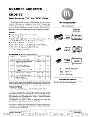 MC14070BDR2 datasheet pdf ON Semiconductor