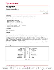 M54640P datasheet pdf Renesas