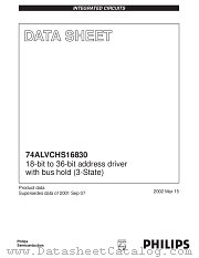 74ALVCHS16830DGB datasheet pdf Philips