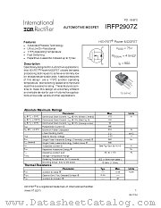 IRFP2907Z datasheet pdf International Rectifier