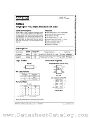 NC7S86P5X datasheet pdf Fairchild Semiconductor