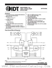 IDT70V09L20PF8 datasheet pdf IDT