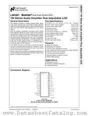 LM4801MH datasheet pdf National Semiconductor