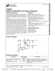 LM2587S-ADJ datasheet pdf National Semiconductor