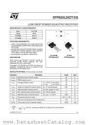 STPS20L25CG-TR datasheet pdf ST Microelectronics